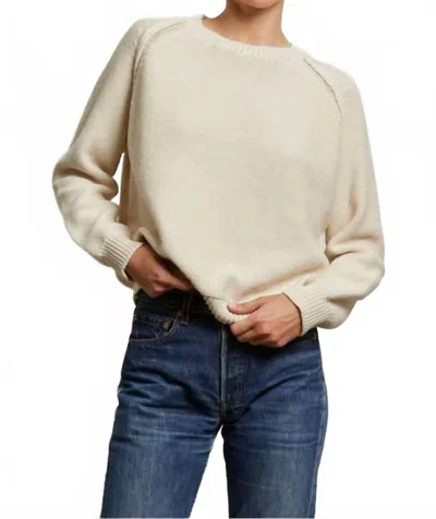 Perfectwhitetee Evie Raglan Sweater In Sugar In Neutral