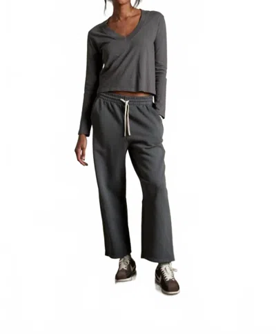 Perfectwhitetee Fiona T-shirt In Charcoal In Pink