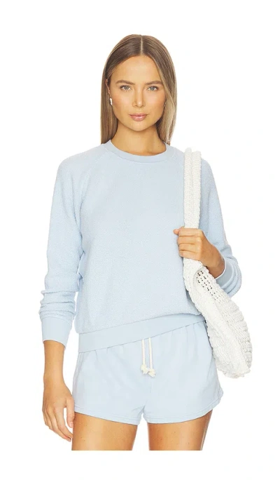 Perfectwhitetee Fleece Crew Neck Sweatshirt In Blue