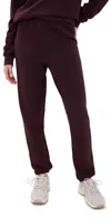 Perfectwhitetee Fleece Easy Sweatpants Blackberry In Blackberry