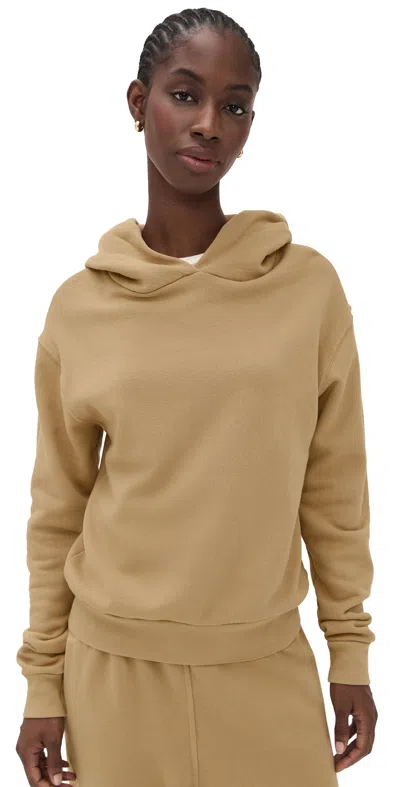 Perfectwhitetee Fleece Pullover Hoodie Suede In Brown