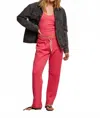 Perfectwhitetee Collins Fleece Straight Leg Sweatpants In Pink Bloom In Pink