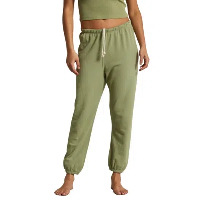 Perfectwhitetee French Terry Easy Sweatpant In Oil Green