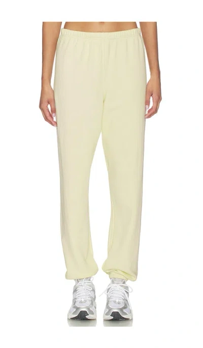 Perfectwhitetee French Terry Easy Sweatpant In Yellow