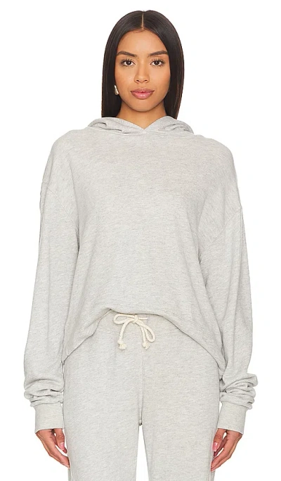 Perfectwhitetee French Terry Hoodie In Heather Grey