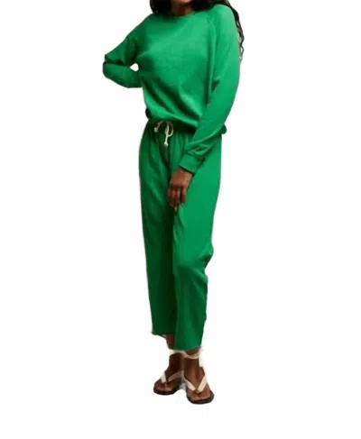 Perfectwhitetee French Terry Long Sleeve Sweatshirt In Green