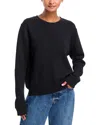Perfectwhitetee French Terry Oversized Crewneck Sweatshirt In Black