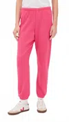 Perfectwhitetee French Terry Sweatpants In Pink Bloom In Pink