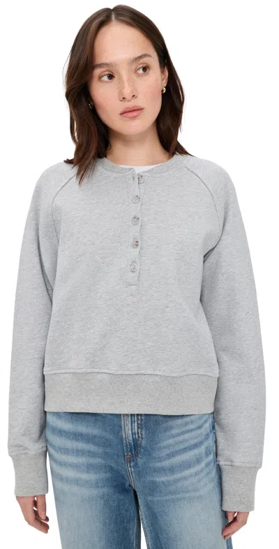 Perfectwhitetee French Terry Sweatshirt Medium Heather Grey In Gray