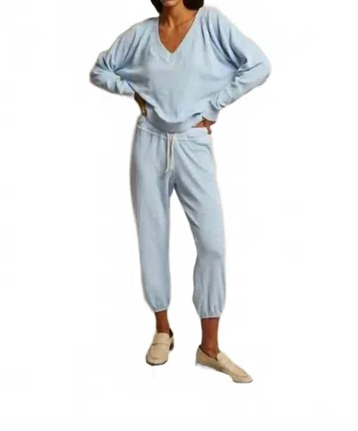 Perfectwhitetee Gogo Loop Terry Jogger In Sky Blue