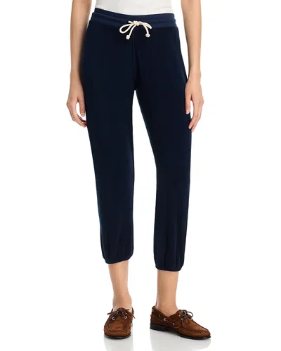 Perfectwhitetee Gogo Terry Cropped Jogger Pants In Blue