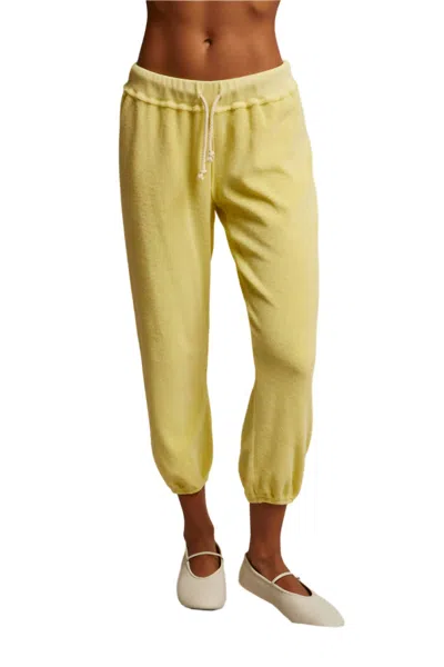 Perfectwhitetee Gogo Terry Jogger In Banana In Yellow