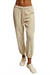 Perfectwhitetee Gogo Terry Jogger In Oatmeal In Neutral