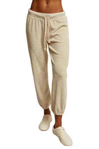 Perfectwhitetee Gogo Terry Jogger In Oatmeal In Neutral