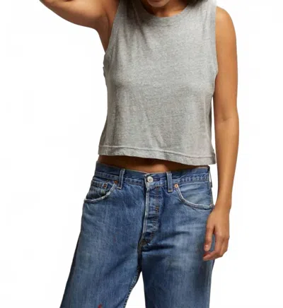 Perfectwhitetee Gracie Tank Top In Heather Grey In Gray