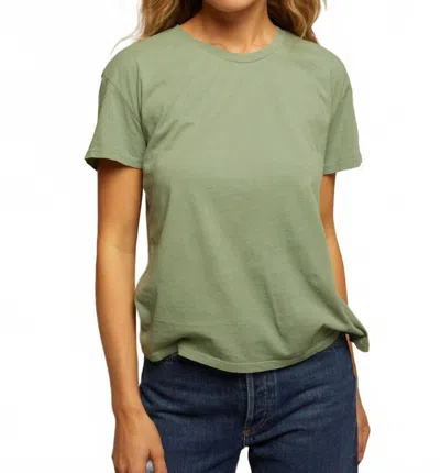 Perfectwhitetee Harley Boxy Crew Tee In Aloe In Green