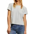 Perfectwhitetee Harley Boxy Crew Tee In Fresh Mint In Gray
