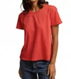 Perfectwhitetee Harley Boxy Crew Tee In Poppy Red In Red