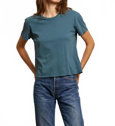 Perfectwhitetee Harley Boxy Crew Tee In Slate In Green