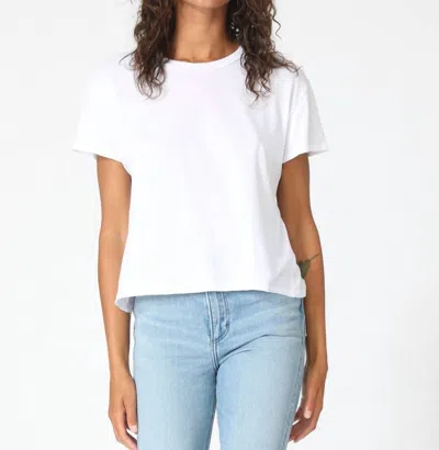 Perfectwhitetee Cotton Boxy Crew Tee White