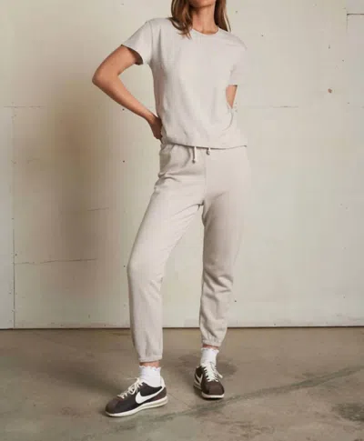 Perfectwhitetee Harley Boxy Crew Tee Top In Silver In Multi