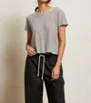 Perfectwhitetee Harley Crew Neck Tee In Ivory Black In Black
