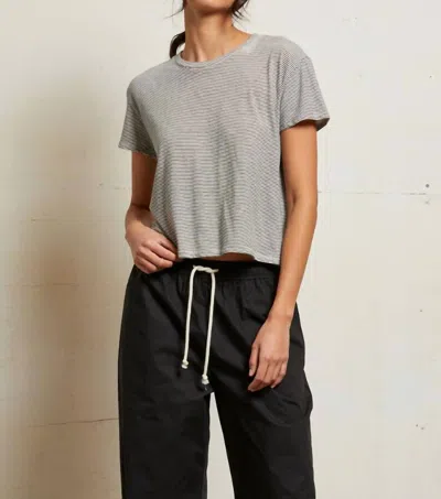 PERFECTWHITETEE HARLEY CREW NECK TEE IN IVORY BLACK