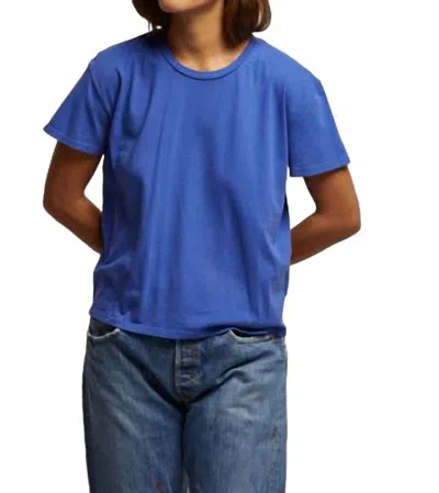 Perfectwhitetee Harley Crew Tee In Violet Blue In Multi