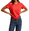 Perfectwhitetee Harley Short Sleeve Tee In Poppy Red