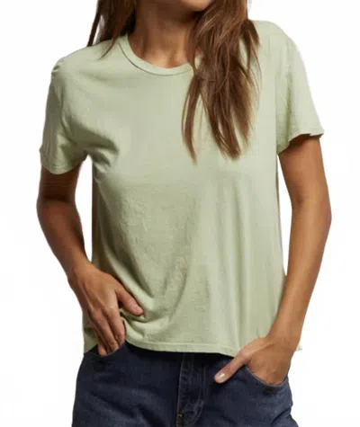 Perfectwhitetee Harley Short Sleeve Boxy Crew Tee In Pistachio In Green
