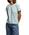 Perfectwhitetee Harley Short Sleeve Shirt In Iced Aqua In Blue