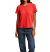 Perfectwhitetee Harley Short Sleeve Tee In Poppy Red In Red