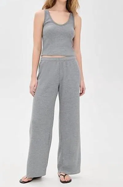 Perfectwhitetee Hazel Waffle Tank Top In Heather Grey