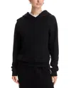 Perfectwhitetee Heart Fleece Pullover Hoodie In Black