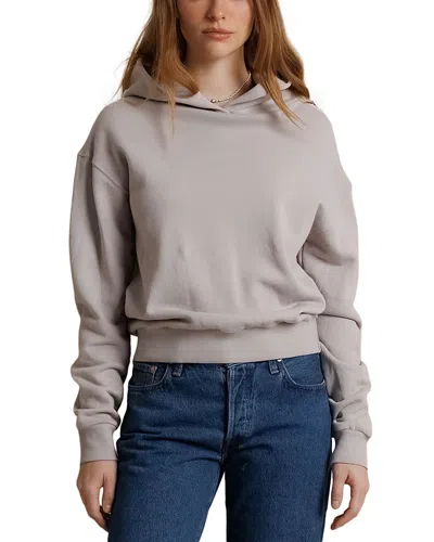 Perfectwhitetee Heart Fleece Pullover Hoodie In Gray