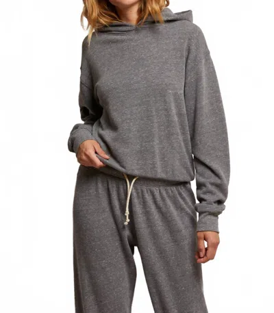 Perfectwhitetee Heart Fleece Pullover Hoodie In Dark Heather Grey In Gray