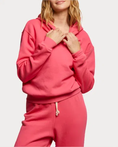 Perfectwhitetee Heart Hoodie In Pink
