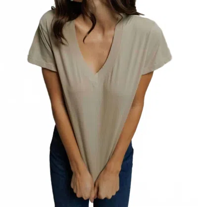 Perfectwhitetee Hendrix Tee In Drfitwood In Neutral