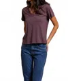 Perfectwhitetee Hendrix Tee In Plum In Pink