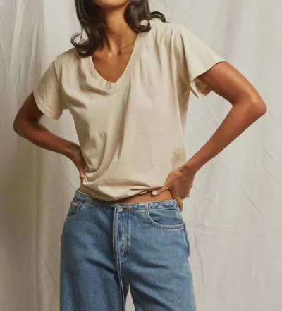 Perfectwhitetee Hendrix V-neck Tee In Putty In Neutral