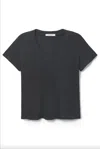 Perfectwhitetee Hendrix V-neck Tee In True Black In Black