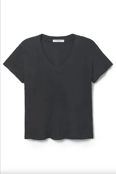 Perfectwhitetee Hendrix V-neck Tee In True Black