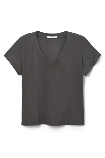 Perfectwhitetee Fleece Long Sleeve V Neck Sweatshirt In Black
