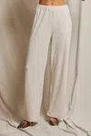 Perfectwhitetee Women Holly Velour Wide Leg Sweatpants In Sugar In Multi