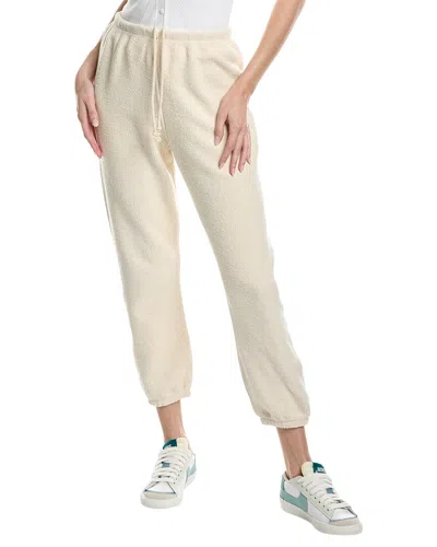 Perfectwhitetee Inside Out Fleece Jogger In White