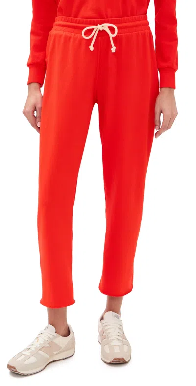 Perfectwhitetee Jamaica Beach Fleece Sweatpants Tomato In Red