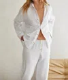 Perfectwhitetee James Chute Button Down Shirt In White In White