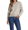 Perfectwhitetee Janet Cotton Sweater In Silver In Neutral