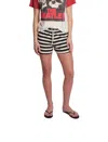 Perfectwhitetee Jesse Shorts In Stripe In Black