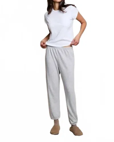Perfectwhitetee Johnny Ankle Length Sweatpant In Heather Grey In White